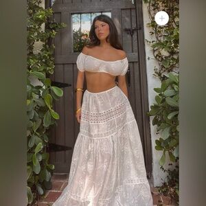 White Lace Skirt Set (Adeirlina Botanical Garden Matching Set)